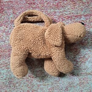 Plush Dog Purse - Play dress-up accessory for kids - dog lover birthday gift